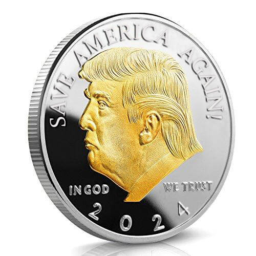 Gold and Silver Trump Coin 2024